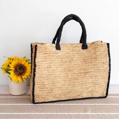 Elena Handbags Extra Large Soft Raffia Woven Summer Straw Tote Eco-friendly Straw Bag For Shopping With Top Carry Handle, Rectangular Straw Bag With Leather Handles For Shopping, Rectangular Straw Travel Bag, Natural Straw Shopping Bag With Top Carry Handle, Natural Straw Bag With Top Carry Handle For Shopping, Rectangular Natural Straw Shopping Bag, Eco-friendly Straw Shopping Bag With Top Carry Handle, Natural Straw Tote Bag With Top Carry Handle, Natural Color Straw Tote Bag With Top Carry Handle