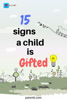 the words 15 signs a child is gifted