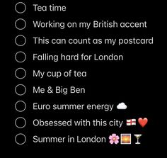 the text on this phone says tea time, working on my british accent, this can count as any postcard falling hard for london