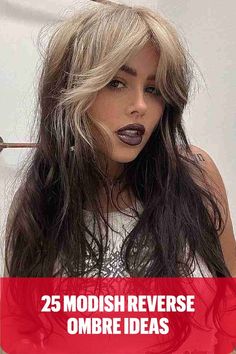 White to Black Reverse Ombre Reverse Ombre Hair Color, Bleach Hair Dye, Reverse Ombre Hair, Black Balayage, Silver Ombre Hair, Ombre Hair Color Ideas, Black Hair Ombre, Reverse Balayage, Reverse Ombre