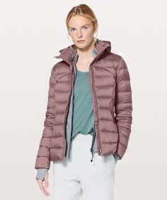 Mauve Stone puff jacket lululemon Device Storage, Puff Jacket, Easy Packing, Lululemon Jacket, Women's Coats & Jackets, Women's Coats, Jackets Online, Outerwear Jackets, Down Jacket