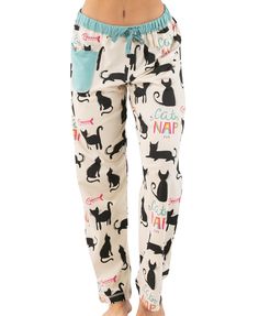 PRICES MAY VARY. TOP & BOTTOMS SEPARATES: This set lets your order your pajama pieces separately so you can better customize the fit to your body. Pick the size and style that best fits you. CLASSIC PAJAMA PANTS: These cat pajama pants are roomy for your comfort. They feature a plush-backed elastic waistband that feels nice against your skin, a drawstring for a perfect fit, and a pocket. CUTE TEE: This shirt has a raw-edged trim around the neck and sleeves for extra flair. The shirt also feature Cute Pajama Pants, Cat Pajama Pants, Cute Pajama, Pants And Top, Womens Pjs, Classic Pajamas, Pajamas For Women, Cat Pajamas, Womens Pajamas Pants