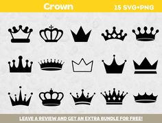 crown svg files are available for use on the webpage or in print format