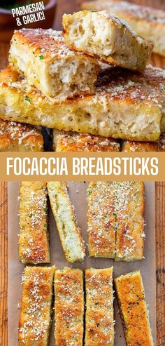 Focaccia Breadsticks on a Cutting Board Showing Edges and Tops and Bottom Texture. Pizza Hut Breadsticks, Easy Focaccia, Homemade Marinara Sauce, Focaccia Bread Recipe, Bread Sticks Recipe, Bread Sticks, Homemade Marinara, Focaccia Bread, Bread Machine Recipes