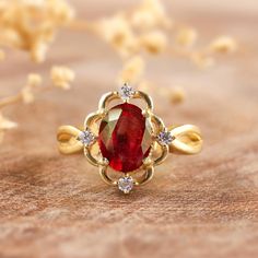 Natural red ruby ring, minimalist ring, oval ruby ring, July birthstone, AAA Ruby ring, ring for women, women ring, Oval ruby ring,  *Other Similar Jewelry Available Here* https://www.etsy.com/shop/AreebaJewelry Details:- Gemstone - Ruby Stone Color Available - Natural Red  Stone Setting - Prong Quality - AAA Grade Stone Size - 5 x 7 MM Rize Size - 5 US TO 9 US Available Type - 100% Natural  Shipping service - Free worldwide shipping service About AreebaJewelry:- AreebaJewelry takes great pride Oval Ruby Diamond Ring With Prong Setting, Oval Ring With Lab-created Ruby And Accent Stones, Oval Ruby Ring For Promise, Oval Lab-created Ruby Rings With Prong Setting, Red Oval Sapphire Birthstone Ring, Elegant Oval Ruby Birthstone Ring, Oval Lab-created Ruby Birthstone Ring With Center Stone, Fine Jewelry Oval Lab-created Ruby Rings, Oval Lab-created Ruby Ring For Anniversary