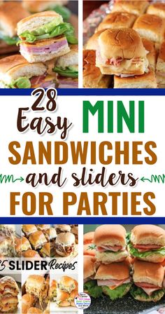 the 25 easy mini sandwiches and sliders for parties