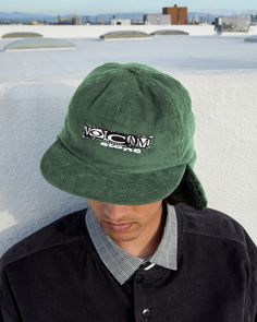 Keep your radar warm with the Lib Stone Legacy Flap Hat. This 5-panel unstructured gem boasts 100% polyester corduroy, an adjustable fit, and a lined neck flap for to keep your neck warm and protected from the sun. With its elastic cinch, it fit most heads. Featured here in dark pine. - Features

 - 100% Polyester
 - 5 panel unstructured adjustable with neck flap
 - Unstructured Corduroy with elastic cinch
 - Front graphic logo embroidery Breathable 5-panel Snapback Hat, Black Six-panel Snapback Hat For Outdoor, Summer Camping Snapback Hat, 5-panel, Green 5-panel Snapback Hat For Camping, Navy Six-panel Outdoor Snapback Hat, Flap Hat, Graphic Logo, Logo Embroidery, Neck Warmer