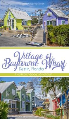 the village of baytown, florida is featured in this postcard for real estate