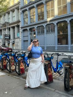 Midsize Fashion Aesthetic, Curvy Summer Outfit, Long Skirt Midsize Outfit, Maxi Denim Skirt Outfit Mid Size, Maxi Skirt Midsize, Long Skirt Midsize, Long Skirt Outfits Aesthetic Plus Size, Mid Size Fashion Summer