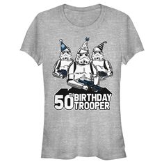 a women's birthday t - shirt with two gnomes on it and the number one