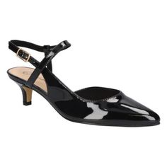 Discover elegance redefined with the Kayce leather slingback pump by Bella Vita. These pumps will effortlessly elevate your look by combining a timeless Mary Jane detail with a chic slingback design. The stylish pointed toe and fashionable kitten heel, this pump will add definitely sophistication to your wardrobe. | Bella-Vita Women's Kayce Slingback Pumps, Black, 7M Chic Low Heel Slingback Pumps For Gala, Elegant Slingback Pumps With 4-inch Heel For Work, Classic High Heel Slingback Sandals For Evening, Classic Slingback Sandals With High Heel For Evening, Classic Pointed Toe Slingback Pumps For Gala, Sleek Ankle Strap Slingback Sandals For Formal Occasions, Sleek Formal Slingback Sandals With Ankle Strap, Elegant Low Heel Slingback Pumps With Heel Strap, Elegant Formal Slingback Sandals With Padded Heel