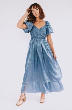 Midnight Dress, Meet Me At Midnight, Iridescent Fabric, Light Blue Prom Dress, Modest Bridesmaid Dresses, Theme Dress, At Midnight, Wedding Plans