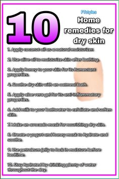 10 natural home remedies for dry skin. Severe Dry Skin Remedies, Dry Body Skin Care Routine, Dry Skin Care Solution, Dry Face Remedy, Dry Skin Remedies For Face, Dry Skin Home Remedies, Dryskin Skincare, Back Acne Remedies, Apply Coconut Oil