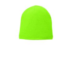 Find the Port & Company® Fleece-Lined Beanie Cap at Michaels. com. A soft fleece lining adds warmth to this versatile beanie. A soft fleece lining adds warmth to this versatile beanie. Details: Available in multiple colors 100% acrylic with 100% polyester fleece lining | Port & Company® Fleece-Lined Beanie Cap in Neon Green | Michaels® Green Windproof Cap, Beanie Cap, Neon Green, Apparel Accessories, Accessories Hats, Neon, Green, Color