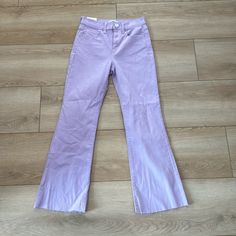 Adorable Silhouette! Perfect Color. Nwt. Sz 24 Waist Kick Flare Jeans, Kick Flares, Sneak Peak, Sneak Peek, Flare Jeans, Lavender, High Rise, Women Jeans, Purple