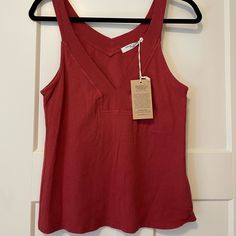 Project Social T Tank Top, New With Tags, Size S Red Relaxed Fit Tops For Everyday, Casual Red V-neck Tank Top, Red Tops For Summer Loungewear, Red Summer Loungewear Tops, Red Relaxed Fit Sleeveless Top, Red Sleeveless Top With Relaxed Fit, Red Sleeveless Relaxed Fit Top, Red Cotton V-neck Top, Casual Red Cotton Tank Top