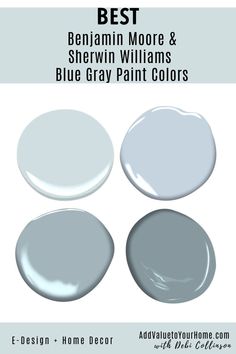 Try one of these most popular blue-grays paint color by Sherwin Williams & Benjamin Moore. Benjamin Moore Light Blue Gray, Benjamin Moore Light Blue Gray Paint Colors, Blue Grey Paint Color Sherwin Williams Bathroom, Gentle Grey Benjamin Moore, Bedroom Blue Gray Walls, Most Popular Blue Gray Paint Colors, Benjamin Moore Blue Gray Paint Colors Bathroom, Blue Gray White Color Scheme, She Twin Williams Blue Gray