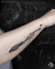 Nimbus Tattoo, Tattoo Ideas Harry Potter, Harry Potter Tattoo Ideas, Tattoo Sleeve Filler, Tattoos Cute, Slytherin Gryffindor