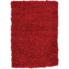 a red rug on a white background with no one in the room to see it