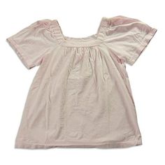 So Nikki - Girls Short Sleeve Baby Doll Top, Pink, Square Neck With Elastic Shoulder Trim, Full Sleeve, This Garment Is Designed Especially For You Any Slight Imperfection Or Variation In The Colors Are Normal And Add To The Unique Design Of The Garment, 100% Cotton, Made In USA, #21637 Size: 10/12.  Gender: female.  Age Group: infant. Cute Solid Short Sleeve Tops, Cute Tops For Sleepover, Pink Casual Tops For Sleepover, Cute Short Sleeve Relaxed Fit Tops, Cute Relaxed Fit Short Sleeve Tops, Cute Short Sleeve Tops For Loungewear, Cotton Short Sleeve Top For Loungewear, Summer Crew Neck Tops For Sleepover, Cotton Short Sleeve Loungewear Top