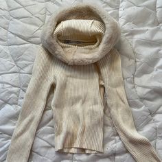 Never Worn Great Condition Cream Sweater Zara Winter White Sweater For Winter, Winter White Fitted Tops For Winter, Fitted Winter White Tops For Winter, Cozy Turtleneck Outerwear, Cozy Fitted Turtleneck Outerwear, Fitted Turtleneck Cozy Outerwear, Fitted Cozy Turtleneck Outerwear, Zara Stretch Winter Sweater, Zara Stretch Winter Tops