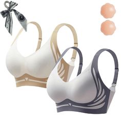 PRICES MAY VARY. 【Dawncog Wireless Push-Up Bra】2024 Summer new super gather bra provide lift and support, while the wireless design ensures you can move freely without any restrictions. Sculpting cups that prevent a sagging bust - keeping you away from the troubles of sagging and expanding breasts 【Full Coverage and Support】Designed with deep cups and full back coverage, our eversocute bras for women hides back fat and offers anti-sagging function. Our anti-sagging lift full-figure seamless bra Standing Posture, Gather Bra, The Troubles, Posture Support, Perfect Posture, Free Bra, Back Fat, Support Design, Everyday Bra