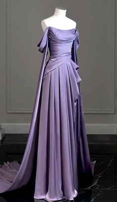 Purple Satin Prom Dress, Purple Evening Dress, Pretty Prom Dresses, Formal Party Dress, فستان سهرة, Purple Satin, Satin Prom Dress