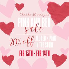 💕♥️ PINK + RED SALE♥️💕 shop ALL pink + red items in store and receive 20% off!!!💖 Whimsical Pink Heart Earrings For Valentine's Day, Pink Heart Charm Necklace For Valentine's Day, Pink Heart Pendant Necklace For Valentine's Day, Playful Pink Heart Earrings For Valentine's Day, Red Items, Pink Heart Print Sweater For Valentine's Day, Heart Cardigan, Tie Sweater, All Pink