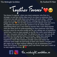 the midnight scribble together forever poem