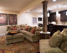 a living room filled with lots of furniture