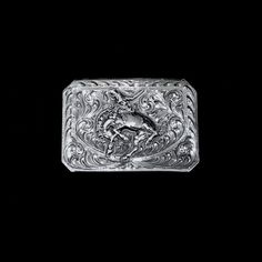 Vogt Silversmiths Trophy Buckles The Centennial Bronc Channel Buckle Antique Engraved Belt Buckles For Formal Wear, Classic Concho Belt Buckles For Rodeo, Classic Hand Tooled Belt Buckles For Western-themed Events, Classic Concho Belt Buckles For Formal Wear, Elegant Hand Tooled Belt Buckles For Formal Occasions, Elegant Formal Hand-tooled Belt Buckles, Elegant Hand Tooled Belt Buckles For Formal Wear, Classic Silver Hand-tooled Belt Buckle, Classic Hand Tooled Silver Belt Buckles