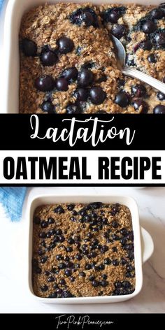 text that says Lactation Oatmeal Recipe above and below are images of oatmeal Lactation Recipes Easy, Lactation Oatmeal, Breastfeeding Snacks, Healthy Oatmeal Recipes, Breakfast Oatmeal Recipes, Protein Packed Snacks