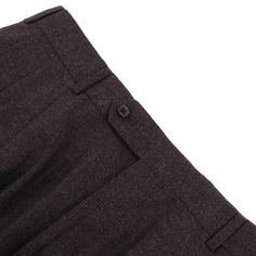 Belvest Purple 34 Fitted Dress Pants For Semi-formal Winter Occasions, Classic Winter Bottoms With Button Closure, Classic Dress Pants With Pockets For Winter, Tailored Classic Pants With Buttons, Elegant Winter Bottoms With Buttons, Elegant Wool Bottoms With Button Closure, Classic Dress Pants With Button Closure For Fall, Tailored Dress Pants With Pockets For Winter, Winter Fitted Pants With Button Closure