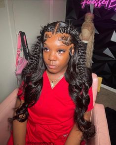 Frontal Wig Hairstyles, Quick Weave Hairstyles, Protective Hairstyles Braids, Frontal Hairstyles, Pretty Braided Hairstyles, Pretty Hair Color, Dope Hairstyles, Hair Ponytail Styles, Body Wave Hair