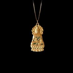 Find peace and enlightenment with our gold Buddha pendant, exquisitely crafted in the USA. Symbolizing serenity, wisdom, and spiritual awakening, each piece is a sanctuary of calm and reflection. PENDANT INFORMATIONThis pendant is made of real, solid gold.• Made in USA• Material: 14k or 18k solid gold• Finish: polished• Height: 1.25" (31,5 mm) x Width: 0.6" (15 mm)• Pendant weight: approx. 6 grams (14k)• Bail: fits up to 4 mm chains• Solid back, not hollow• A certificate of authenticity is inclu Gold Jewelry For Blessing Events, Spiritual Gold Jewelry For Meditation, Spiritual Yellow Gold Jewelry For Meditation, Spiritual Hallmarked Necklaces, Spiritual Yellow Gold Necklaces For Meditation, Yellow Gold Spiritual Necklaces For Meditation, Spiritual Yellow Gold Necklace For Meditation, Spiritual Large Pendant Jewelry For Meditation, Buddha Pendant Necklace