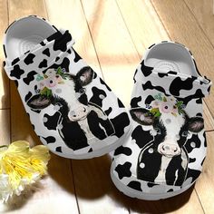 Cow Crocs, Baby Cow, Crocs Crocband, Pattern Shoes, Crocs Classic Clogs, Skin Pattern, Cow Skin, Baby Cows, Wooden Shoes