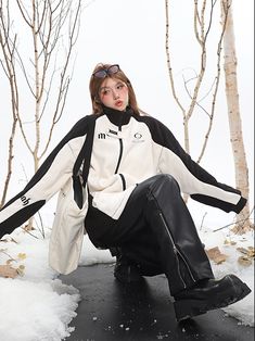 Size(cm) Length Shoulder Bust Sleeve M 65 57 124 51 L 66 58 128 52 XL 67 59 132 53 Size: M L XL Color Category: White Season of the Year: Winter 2022 Sleeve Length: Long Sleeve Thickness: plus velvet shirt length: Medium Material composition: other materials White Techwear Outerwear For Winter, Long Sleeve Windbreaker For Workwear In Winter, Urban Long Sleeve Outerwear For Winter, White Long Sleeve Outerwear For Fall, Winter Long Sleeve Track Jacket For Streetwear, White Patchwork Track Jacket For Fall, White Long Sleeve Windbreaker For Winter, Cotton Patchwork Long Sleeve Track Jacket, Cotton Long Sleeve Track Jacket With Patchwork