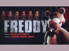 a movie poster with a teddy bear in front of the words,'friendly '