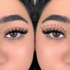 Lash Extentions Maps, Eyelash Extension Lengths, Lashes With Numbers, Lashes Extensions Numbers, Cat Eye Mapping Eyelash Extensions, Lashes Extensions Cat Eye, Eyelash Extensions Mapping Styles, Hybrid Doll Eye Lash Extensions