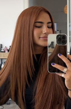 Copper Brown Hair, Hair Color For Brown Skin, Rambut Brunette, Autumn Hair, Honey Brown Hair, Brown Hair Looks, Brown Hair Inspo, Brown Hair Color, Ginger Hair Color