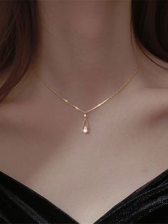 Rose Gold Fashionable Collar  Zinc Alloy   Embellished   Women's Fashion Jewelry Inexpensive Jewelry, Diamond Life, Classy Jewelry, Fancy Jewellery, Party Earrings