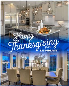 a happy thanksgiving from lenar kitchen and dining room advertisment for lenar