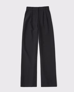 Women's A&F Sloane Tailored Wide Leg Pant | Women's Bottoms | Abercrombie.com Sloane Tailored Pant, Tailored Pants Women, Womens Office, White Jean Jacket, Women's Bottoms, Blogger Fashion, Xmas Ideas, Dressing Up, Wide Leg Pant