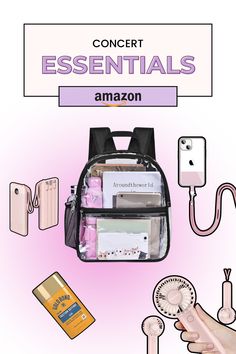 Heading to a concert? Don't miss a beat with a curated list of must-have items, all available on Amazon! From staying comfortable to capturing memories, Amazon's got you covered. #erastour #taylorswift Taylor Swift Concert Must Haves, Concert Must Haves List, Things To Bring To A Concert, Concert Must Haves, Concert Essentials, Concert Accessories