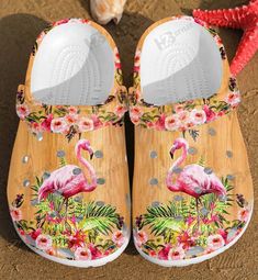 Get your product: Flamingo Summer Flower Tropical Pattern Crocs Classic Clog
1. PRODUCT INFORMATION:

Incredibly light and fun to wear.
Water-friendly and buoyant; weighs only ounces.
Ventilation ports add breathability and help shed water and debris.
Easy to clean and quick to dry.
Upper: Croslite.
Lining: Croslite.
Sole: Croslite.
2. SIZE CHART:
3. RETURN:
We will gladly issue you a replacement item or issue a refund back to your original form of payment for any of the following reasons:
You r Fun Non-slip Summer Clogs, Fun Beach Clogs For Summer, Fun Summer Beach Clogs, Multicolor Beach Clogs For Spring, Multicolor Clogs For Beach In Spring, Pink Summer Beach Clogs, Pink Beach Clogs For Summer, Casual Pink Beach Clogs, Pink Non-slip Clogs For Beach