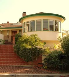 a house with steps leading up to it