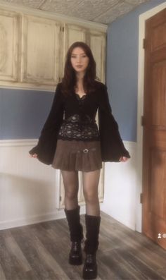 Fairy Core Dark Outfits, Emo Fairy Outfits, Gloomy Fairycore, Fairy Grunge Dress Outfit, Dark Fairy Inspired Outfit, Dark Fairy Grunge Outfits, Fairy Grunge Inspo Outfit, Dark Fairy Aesthetic Outfit, Dark Fairy Clothes