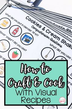 an image of how to craft and cook with visual recipes