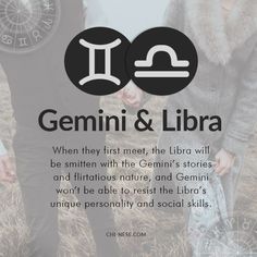 two people holding hands with the words gemini and libra written below them