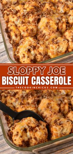 This Sloppy Joe Biscuit Casserole recipe is an easy, family-friendly, and delicious twist on the classic comfort food. This delectable dish combines the savory goodness of Sloppy Joes with the comforting flakiness of biscuits, creating a homemade casserole that’s easy to make and impossible to resist. Using simple ingredients, you may have everything you need already on hand! Sloppy Joes Biscuits, Biscuit Recipes Dinner, Biscuit Casserole, Biscuits Casserole, Ground Beef Casserole Recipes, Beef Casserole Recipes, Ground Beef Recipes Easy, Sloppy Joe